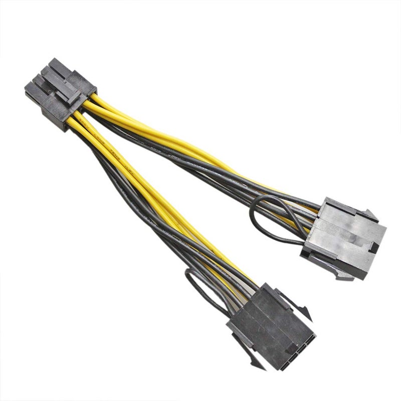 GinTai 8-Pin GPU Female to PCI-E 8-Pin Male Graphics Card Power Extension Cable (GPU to GPU) Adapter for NVIDIA Tesla K80 M60 M40 P100 030-0571-000 (4-inch; 10cm) - Image 3